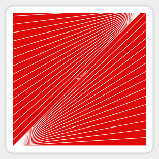 red abstraction Sticker